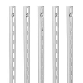 VEVOR Shelf Pilaster, 39-inch 10 Pack, Upright Wall Shelving System, Heavy Duty Support System Single Slot Shelf Rails, 40 Screws Included
