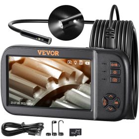 VEVOR Borescope Camera, Triple Lens Endoscope Camera with Light, 4.5" Screen 1080P Inspection Camera with 10 LED Light