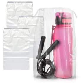 Clear Drawstring Bag (Color: White)