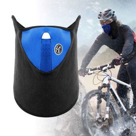 Half Face Mask Breathable Windproof Dustproof for Winter Sports (Color: Blue, Type: Sports Accessories)
